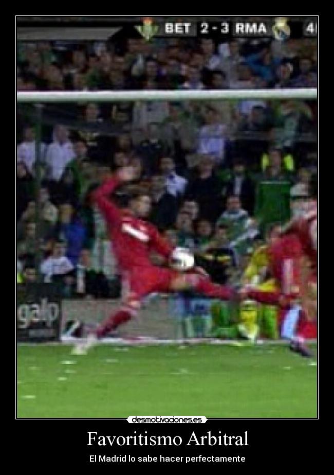 Favoritismo Arbitral - El Madrid lo sabe hacer perfectamente