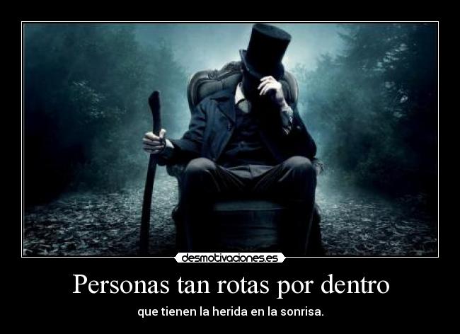 Personas tan rotas por dentro - 