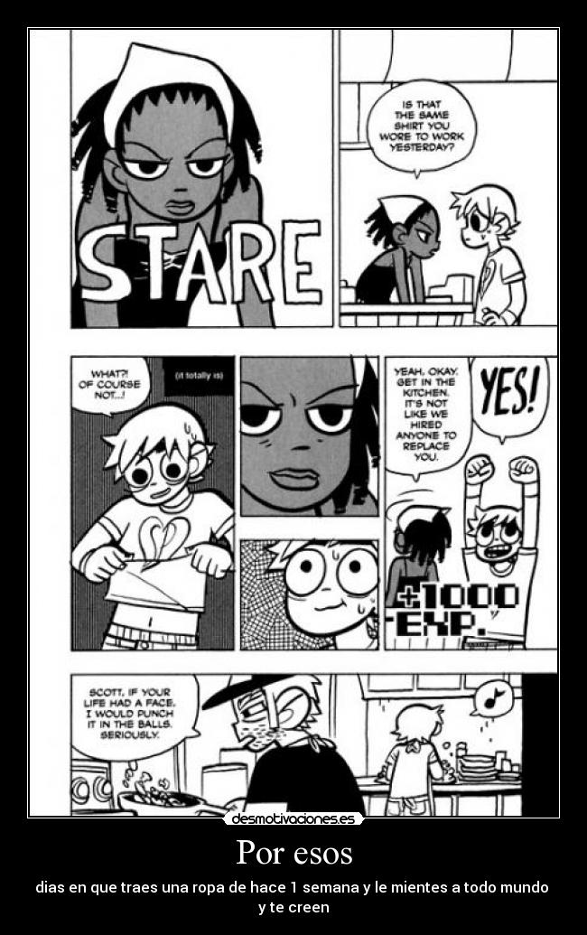 carteles win ropa que camina por sucia que esta scott pilgrim trabajo humor desmotivaciones