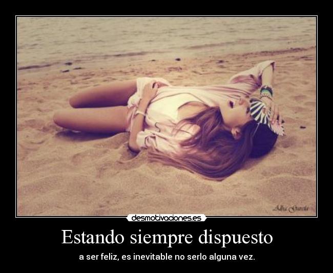 Estando siempre dispuesto - 