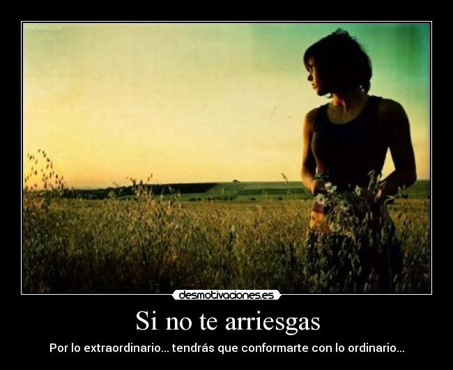 Si no te arriesgas - 
