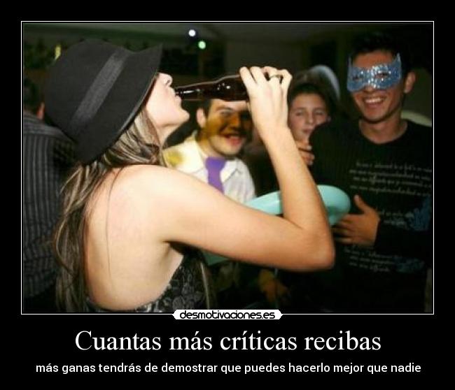 carteles criticas nunca des por vencido desmotivaciones