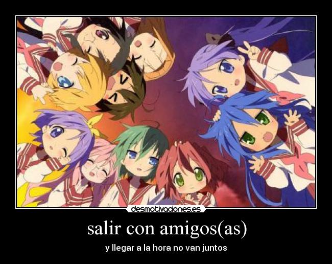 salir con amigos(as) - 