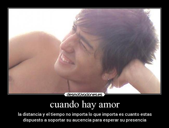 cuando hay amor -