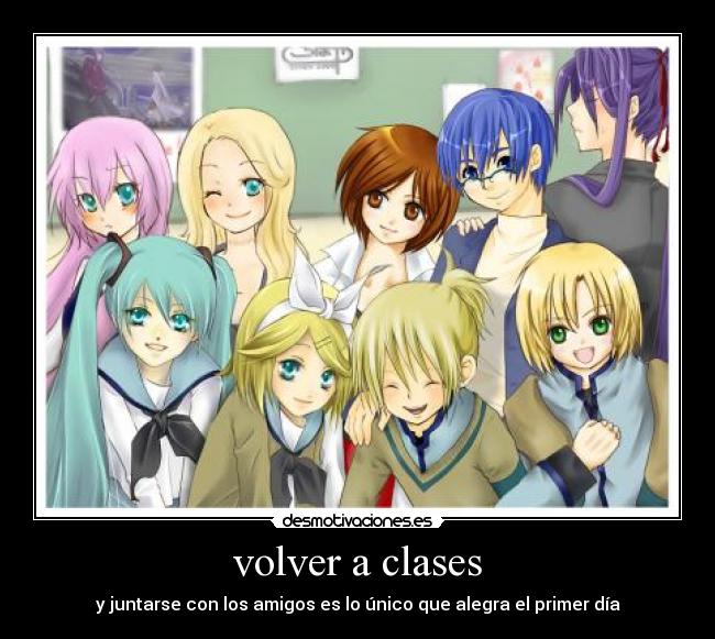 volver a clases - 