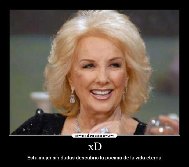 xD - Esta mujer sin dudas descubrio la pocima de la vida eterna!