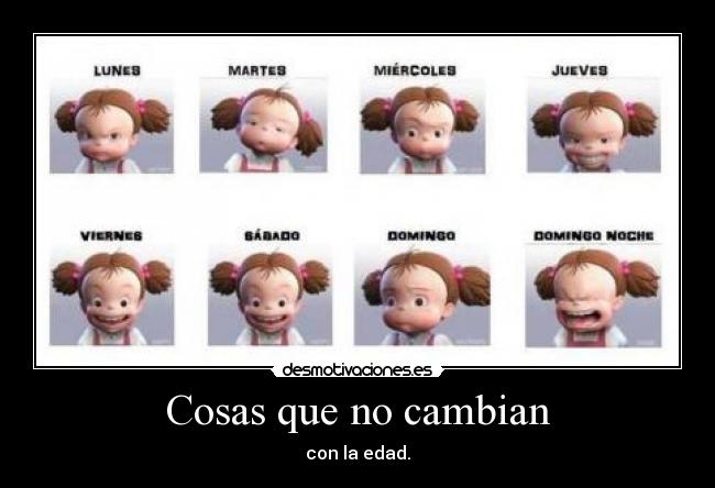 Cosas que no cambian -