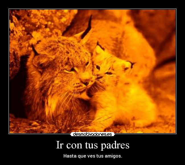 Ir con tus padres -
