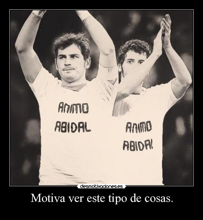 Motiva ver este tipo de cosas. -