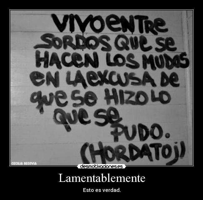 Lamentablemente - 
