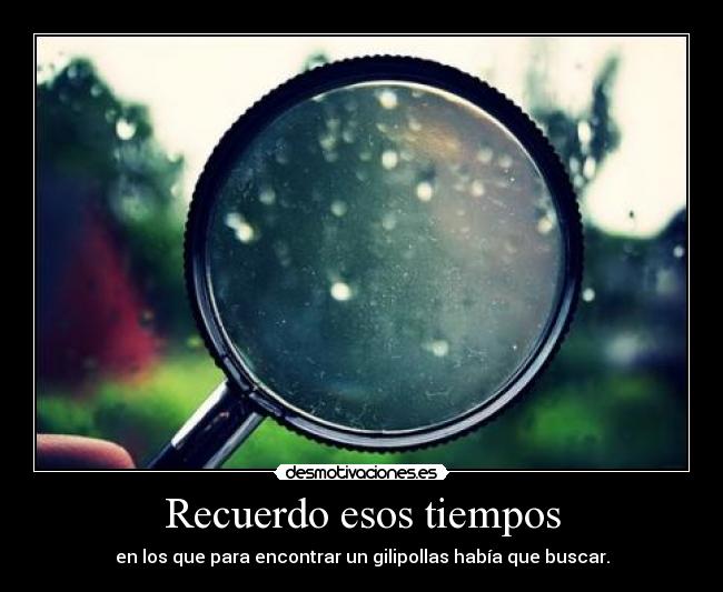 Recuerdo esos tiempos - 