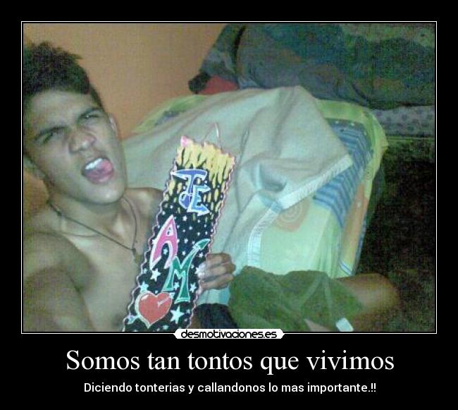 Somos tan tontos que vivimos - 