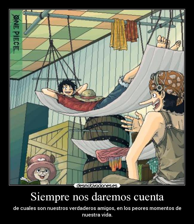 Siempre nos daremos cuenta -