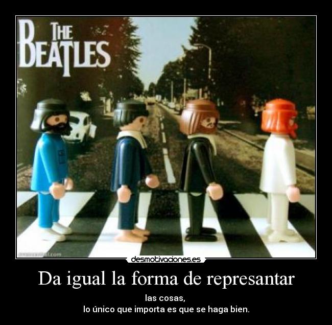 Da igual la forma de represantar -