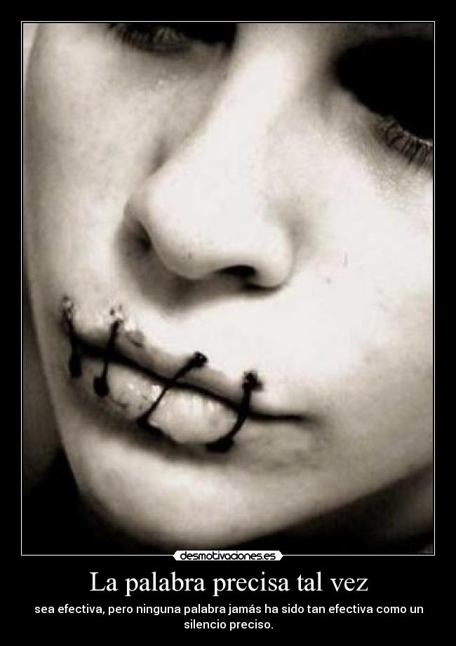 La palabra precisa tal vez -