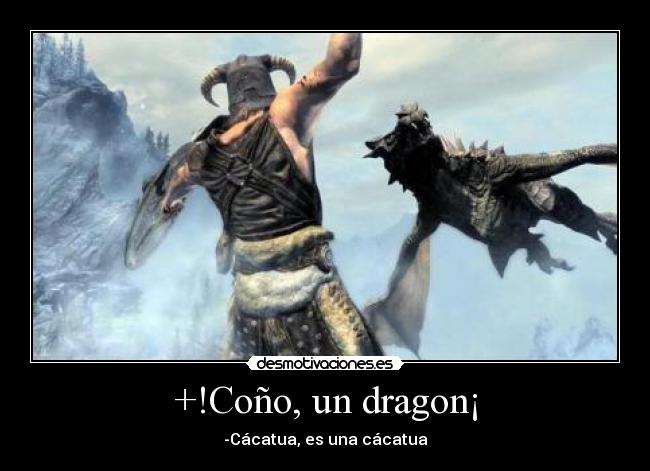 +!Coño, un dragon¡ - -Cácatua, es una cácatua