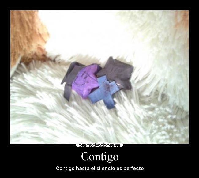 Contigo - Contigo hasta el silencio es perfecto