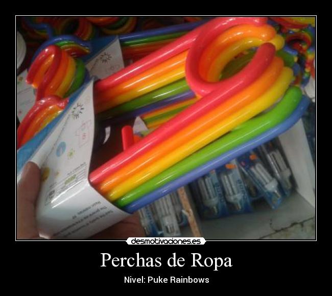 Perchas de Ropa - Nivel: Puke Rainbows