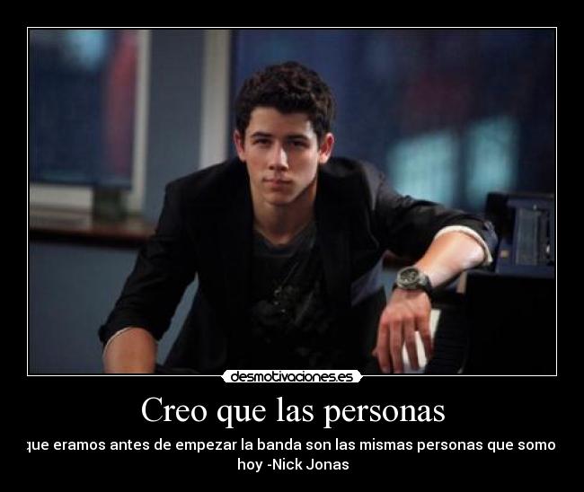 Creo que las personas -