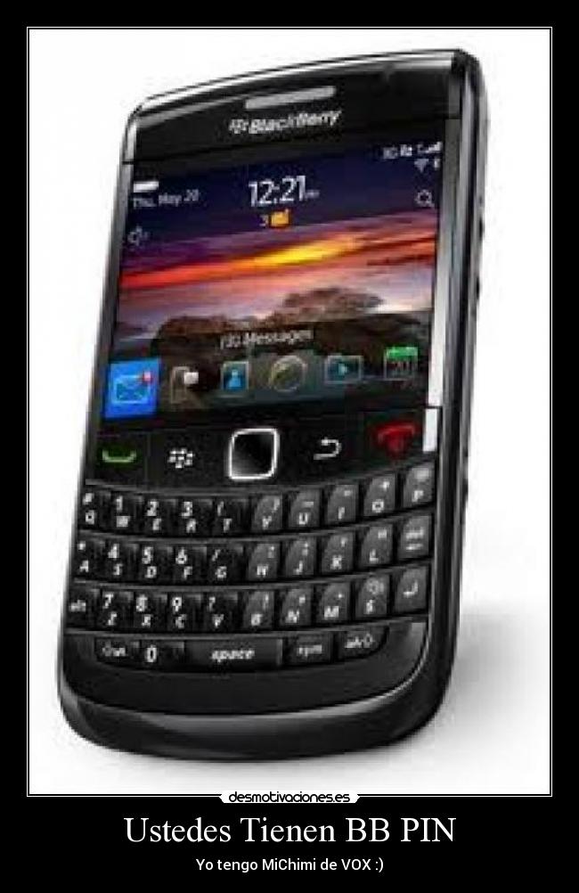 Ustedes Tienen BB PIN - Yo tengo MiChimi de VOX :)