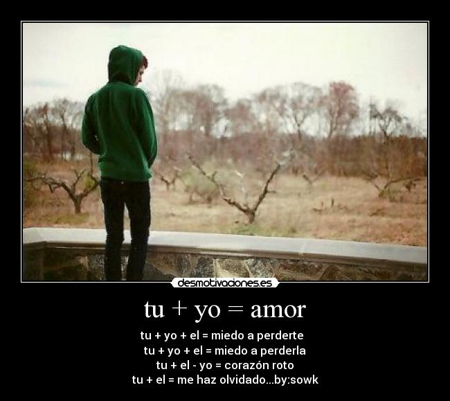 tu + yo = amor -