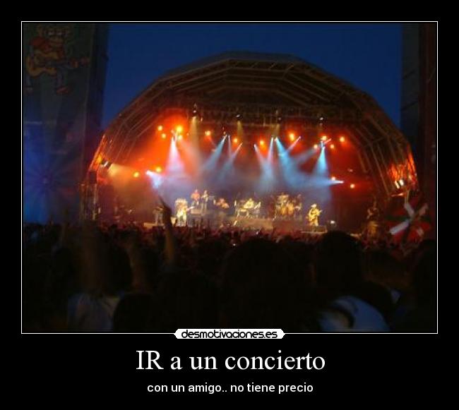 IR a un concierto -