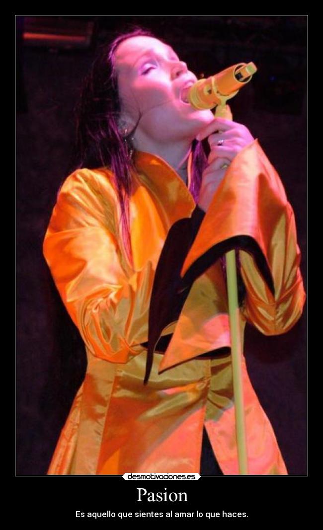 Pasion - Es aquello que sientes al amar lo que haces.