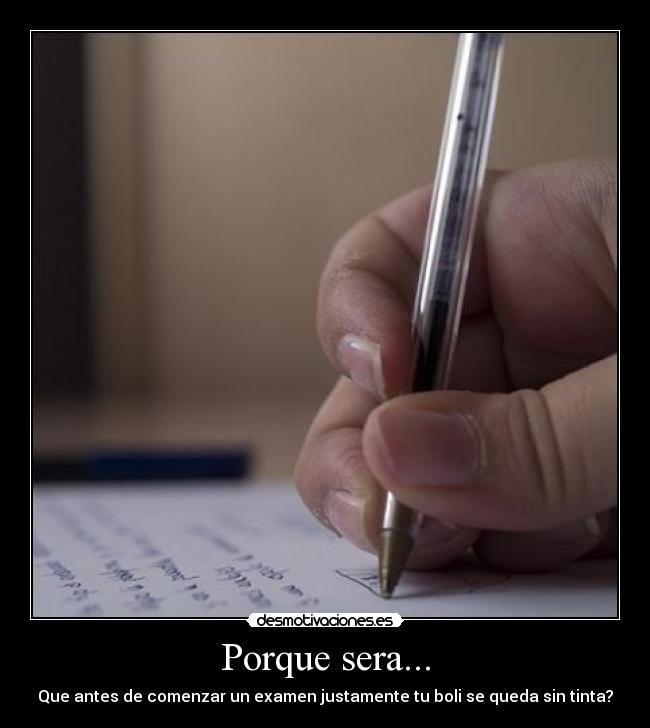 Porque sera... -