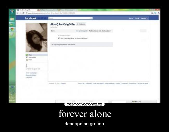 forever alone - descripcion grafica.
