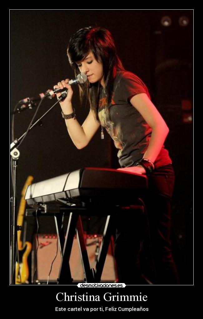 Christina Grimmie - Este cartel va por ti, Feliz Cumpleaños