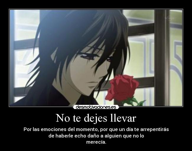 No te dejes llevar -