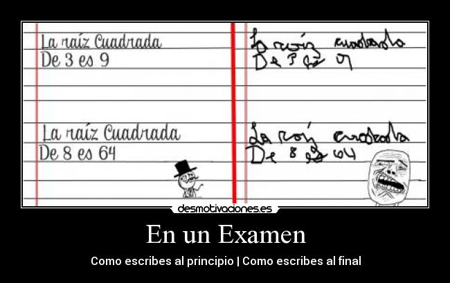 carteles examen desmotivaciones