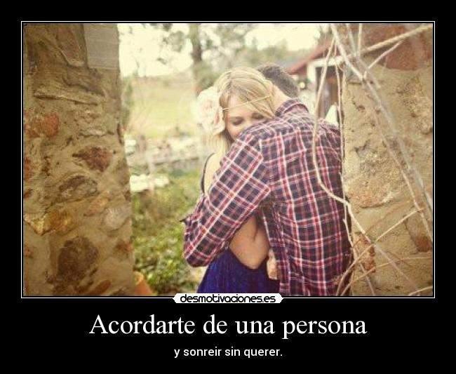 Acordarte de una persona -