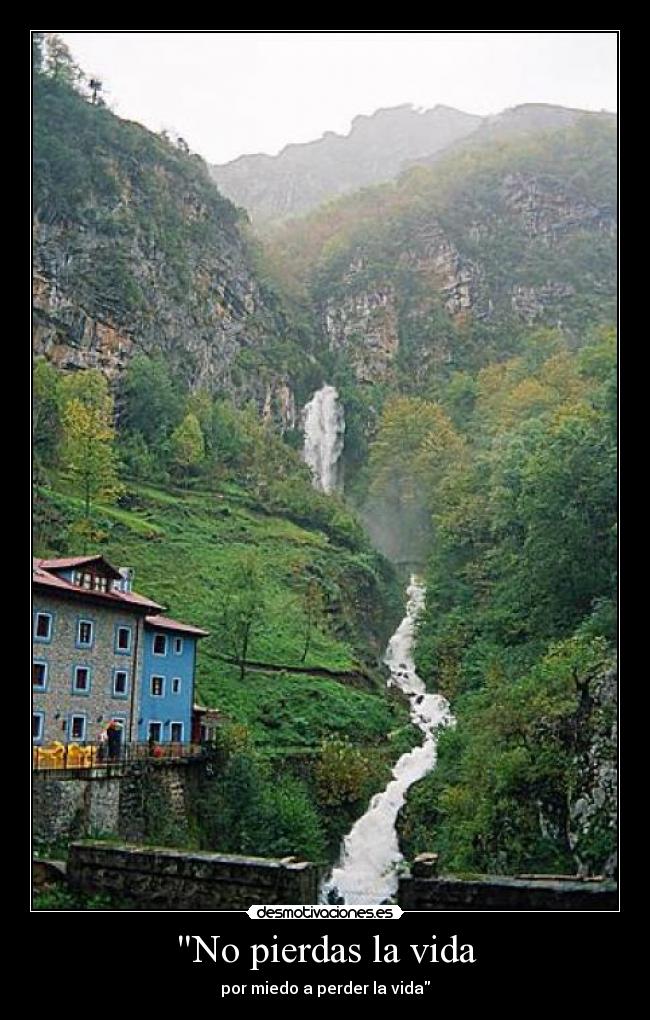 No pierdas la vida - por miedo a perder la vida