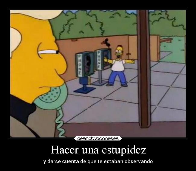 Hacer una estupidez - 