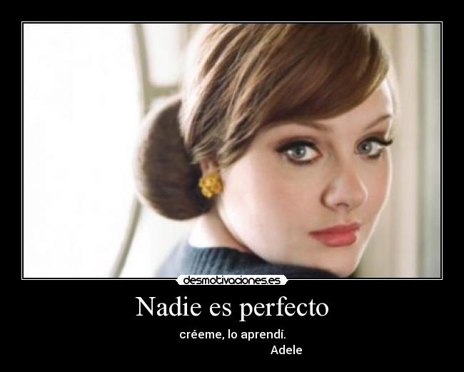 Nadie es perfecto -