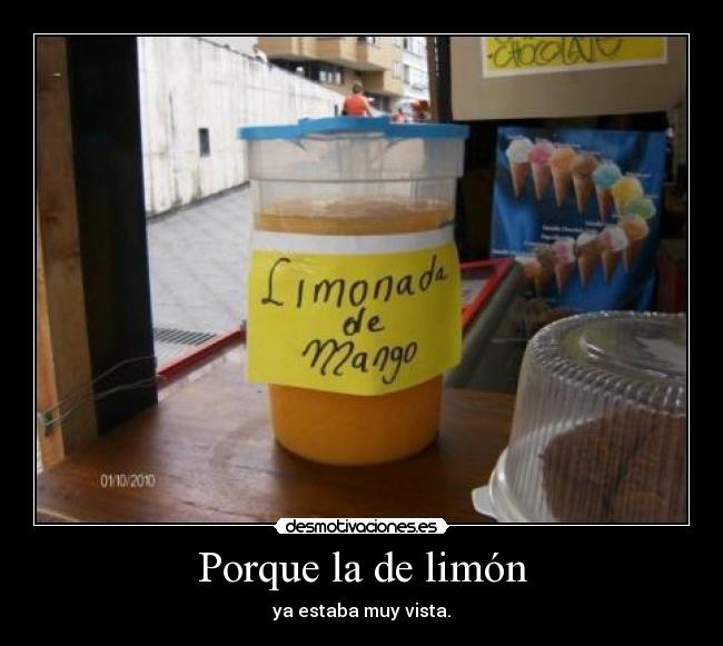 Porque la de limón - ya estaba muy vista.