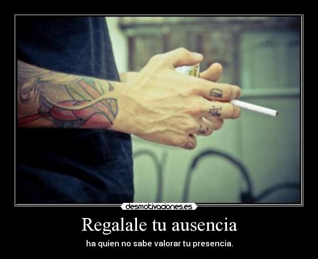 Regalale tu ausencia -