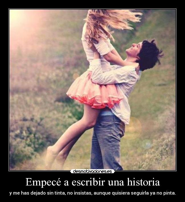 Empecé a escribir una historia -
