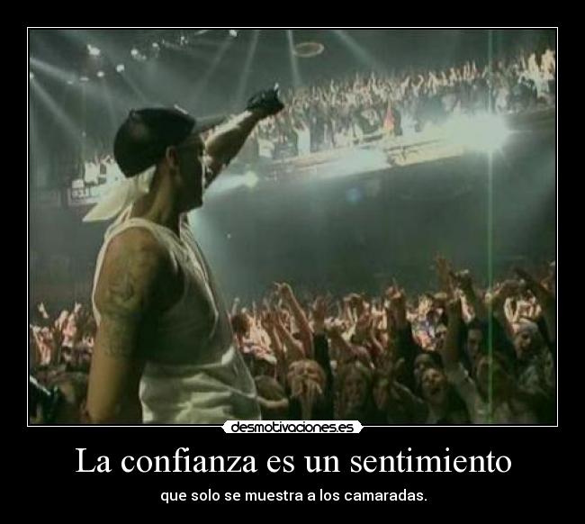 carteles confianza eminem slim shady marshall matters frase inventada por desmotivaciones