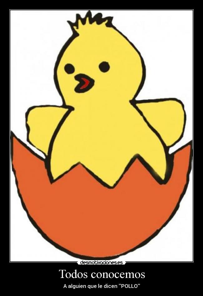 Todos conocemos - A alguien que le dicen POLLO