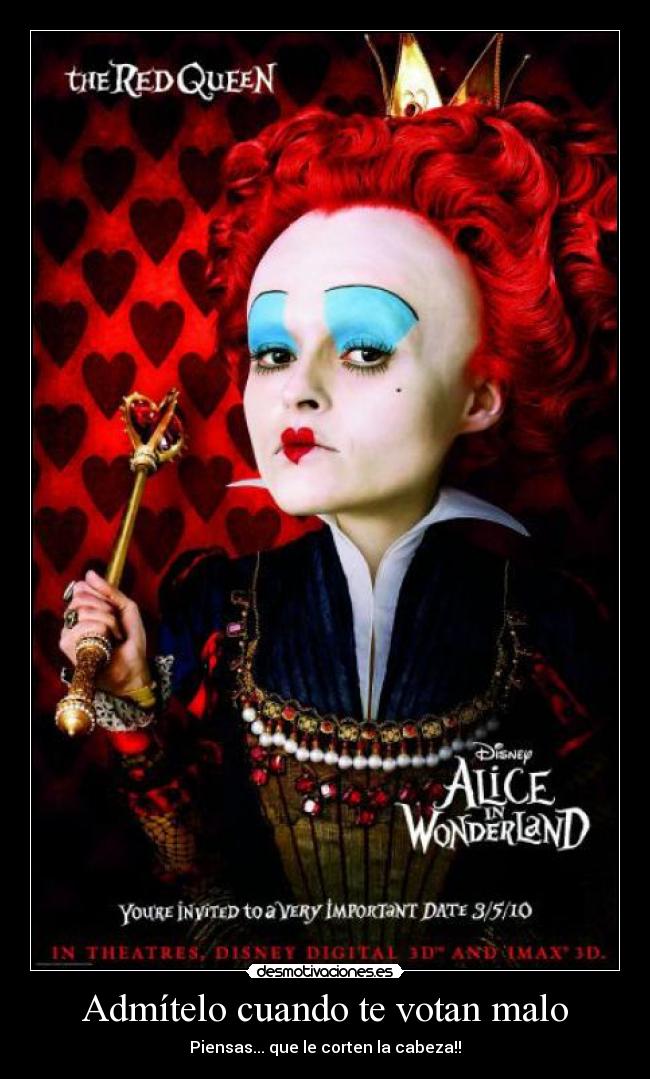 Admítelo cuando te votan malo -