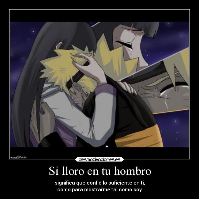 Si lloro en tu hombro -