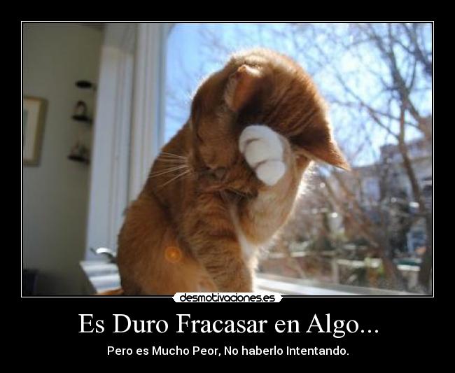 Es Duro Fracasar en Algo... - Pero es Mucho Peor, No haberlo Intentando.