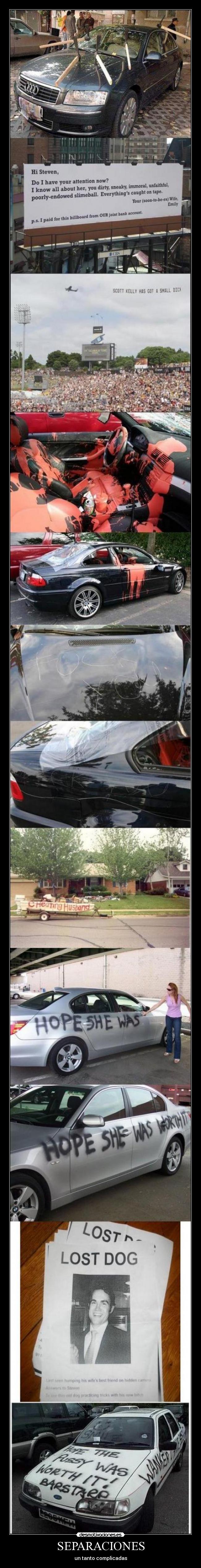 SEPARACIONES - un tanto complicadas