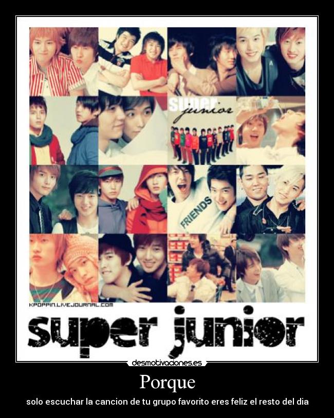 Porque - solo escuchar la cancion de tu grupo favorito eres feliz el resto del dia