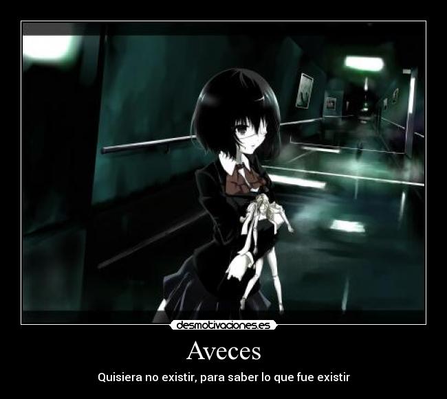 Aveces - Quisiera no existir, para saber lo que fue existir