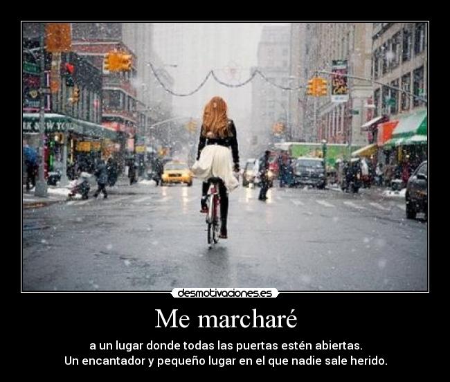 Me marcharé - 