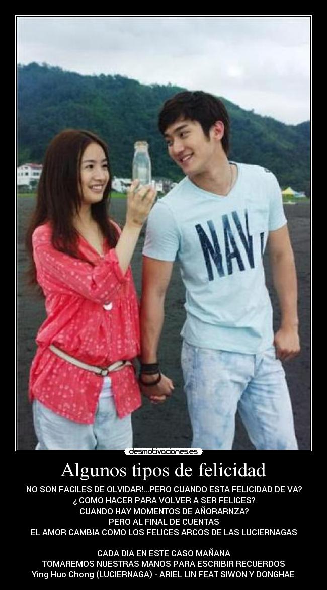 carteles felicidad doramas kpop siwon donghae super juniors desmotivaciones