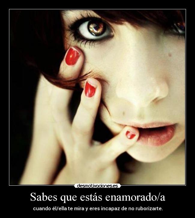 Sabes que estás enamorado/a - 